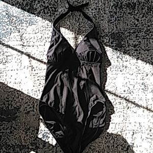 Trimshaper black 1 piece bathing suit size 12
